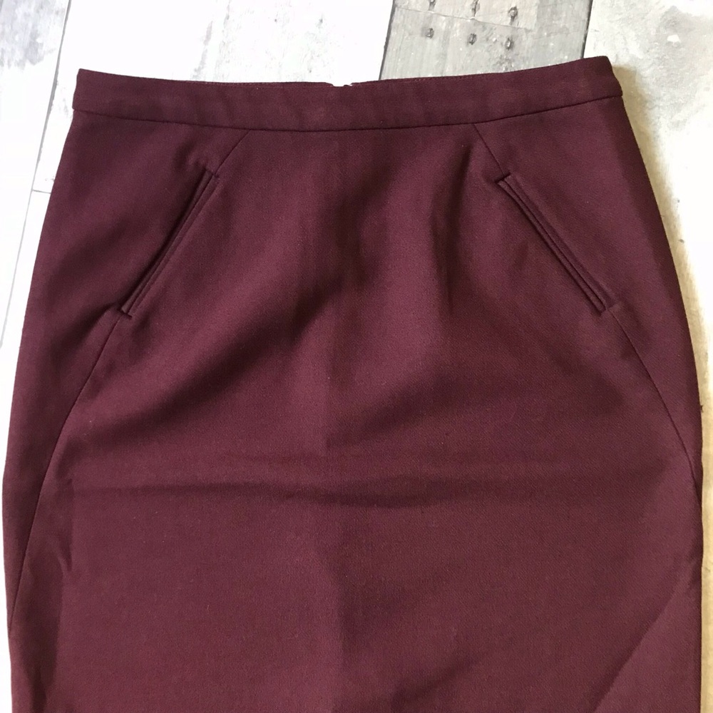 LOFT Deep Purple Pencil Skirt - 537